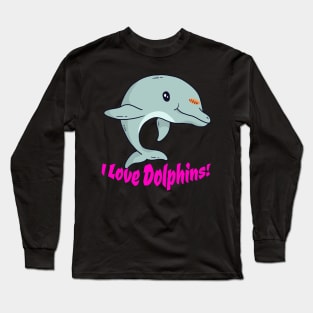 Fontaine Exclusives I Love Dolphins #106 Long Sleeve T-Shirt